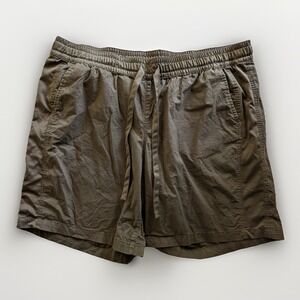 Lane Bryant Olive Green Breezy Pull On Shorts Elastic Waist Drawstring Sz 22/24